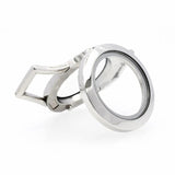 316L Stainless Steel Magnetic Closure Wrap Bracelet Locket