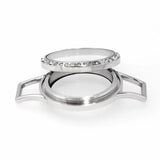 316L Stainless Steel Magnetic Closure Wrap Bracelet Locket