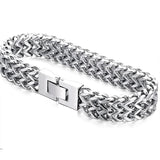 Men Stainless Steel Chain Bracelet Hip Hop Accessories