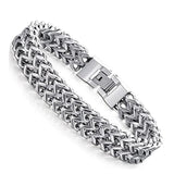 Men Stainless Steel Chain Bracelet Hip Hop Accessories