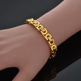 Men's Stainless Steel Cuban Chain Link Bracelet