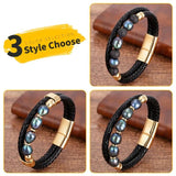 Stainless Steel Bracelet with Freshwater Pearl Bead