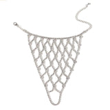 Mesh Finger Bracelet Jewelry for Women Bridal Wrist Chain Rhinestone Hand Chain