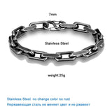 7mm Vintage ChainLink Punk Rock Bracelet