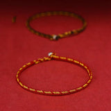 2PCS Tibetan Buddhist Red Rope Friendship Bracelets