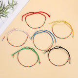 100pcs Boho Waterproof Woven Thread Wrap Bracelet Rope Friendship Bracelets