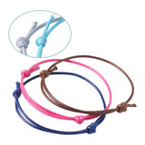 50pcs Woven Waxed Cord Bracelet Adjustable Thread Rope Bracelets Gift