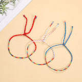 100Pcs Colorful Woven Rope Bracelet Boho Yoga Tassel Friendship Bracelet