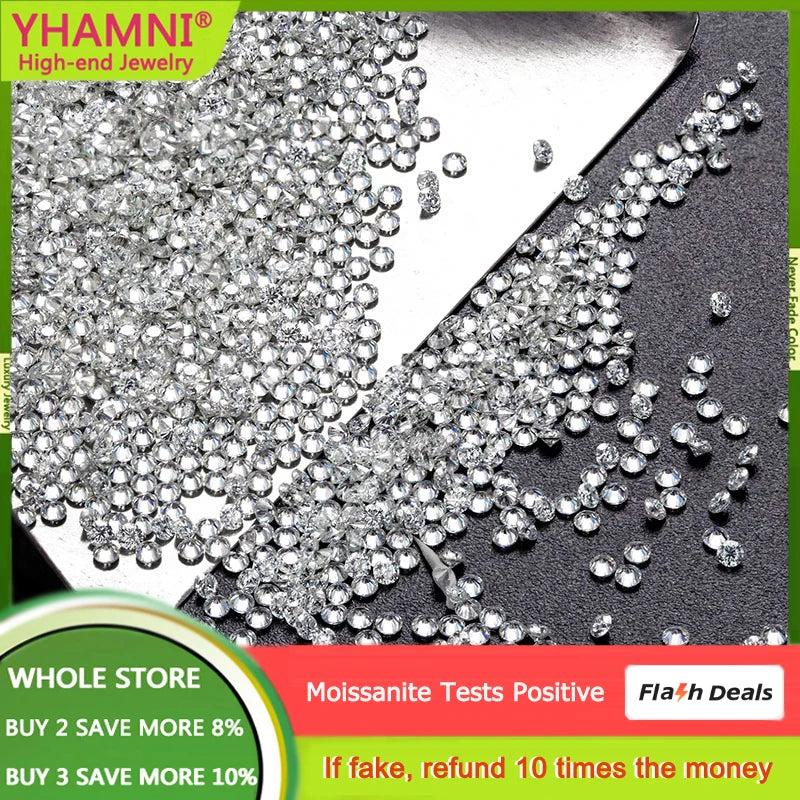 D VVS1 3.5mm Moissanite Round 0.2ct Gemstone