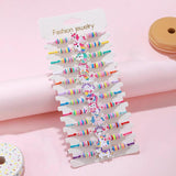 12Pc Animal Rope Bracelets for Kids Girls Daughter Jewelry