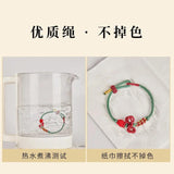 Chinese Knot Bracelet Weaving Flower Red Rope