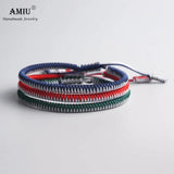 3PCS Tibetan Lucky Charm Bracelets Knots Rope Bracelet