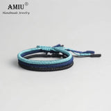 3PCS Tibetan Lucky Charm Bracelets Knots Rope Bracelet