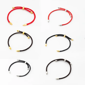 10PCS 3MM Nylon Red Rope Chain Slider Bracelets DIY Jewelry Making