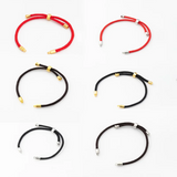 10PCS 3MM Nylon Red Rope Chain Slider Bracelets DIY Jewelry Making