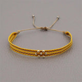KKBEAD Multi-Color Fabric Cloth Bracelet for Women