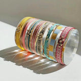 KKBEAD Multi-Color Fabric Cloth Bracelet for Women