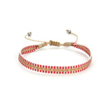 KKBEAD Multi-Color Fabric Cloth Bracelet for Women