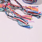 10PCS Couples Friendship Tassel Bracelet Bohemia Lucky Adjustable Cotton Rope