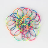10pcs Rainbow Braided Cord Friendship Bracelets Adjustable Cuff Wristband