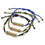 Zircon Bead Tube Bracelet For Women Man Punk Party Jewelry Gift