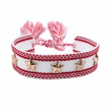 Boho Tassel Bracelet with Rivets Charm