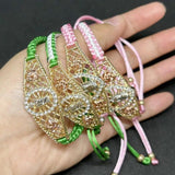 Braided Rope Virgin Mary Saint Jude Bracelet Charms Jewelry
