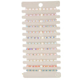 Colorful Crystal Glass Seed Bead Enamel Mermaid Fishtail Bracelet