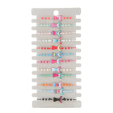 Colorful Crystal Glass Seed Bead Enamel Mermaid Fishtail Bracelet