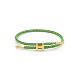 Double Layer Braided Waterproof Bracelet Stainless Steel Charm Unisex