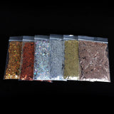6Bag/Set Mermaid Nail Glitter Flakes Sequins Charms DIY Nails Decoration