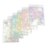 6Bag/Set Mermaid Nail Glitter Flakes Sequins Charms DIY Nails Decoration