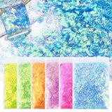 6Bag/Set Mermaid Nail Glitter Flakes Sequins Charms DIY Nails Decoration