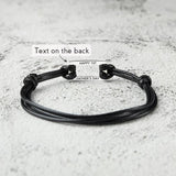 Personalized Stainless Steel Mens Bracelet Engraved Baby Name Birth Date