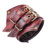 Rock Retro Cowhide Men's Bracelet Two-Layer Leather Braided Rope Gift