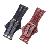 Rock Retro Cowhide Men's Bracelet Two-Layer Leather Braided Rope Gift
