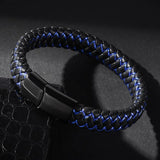 Type 2 Diabetes Medical Bracelet Men's Leather Rope Waterproof Bracelet