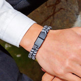 Ethnic Fabric Rope Magnetic Bracelet Boho Double-Layer Wrap Bracelet For Men