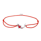 Guardian Lucky Fish Rope Chain Bracelet Sterling Silver 925 Star Enam