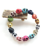 Skull Bracelets Adjustable Elastic Jewelry for Girls
