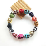 Skull Bracelets Adjustable Elastic Jewelry for Girls