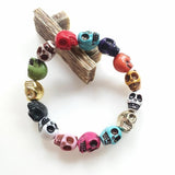 Skull Bracelets Adjustable Elastic Jewelry for Girls
