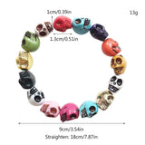 Skull Bracelets Adjustable Elastic Jewelry for Girls