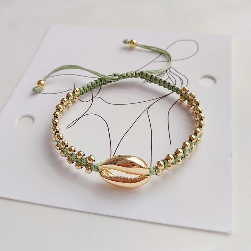 KKBEAD Braided Bracelets for Women Bijoux Beads Shell Bracelet Jewelry