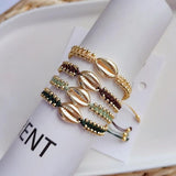 KKBEAD Braided Bracelets for Women Bijoux Beads Shell Bracelet Jewelry