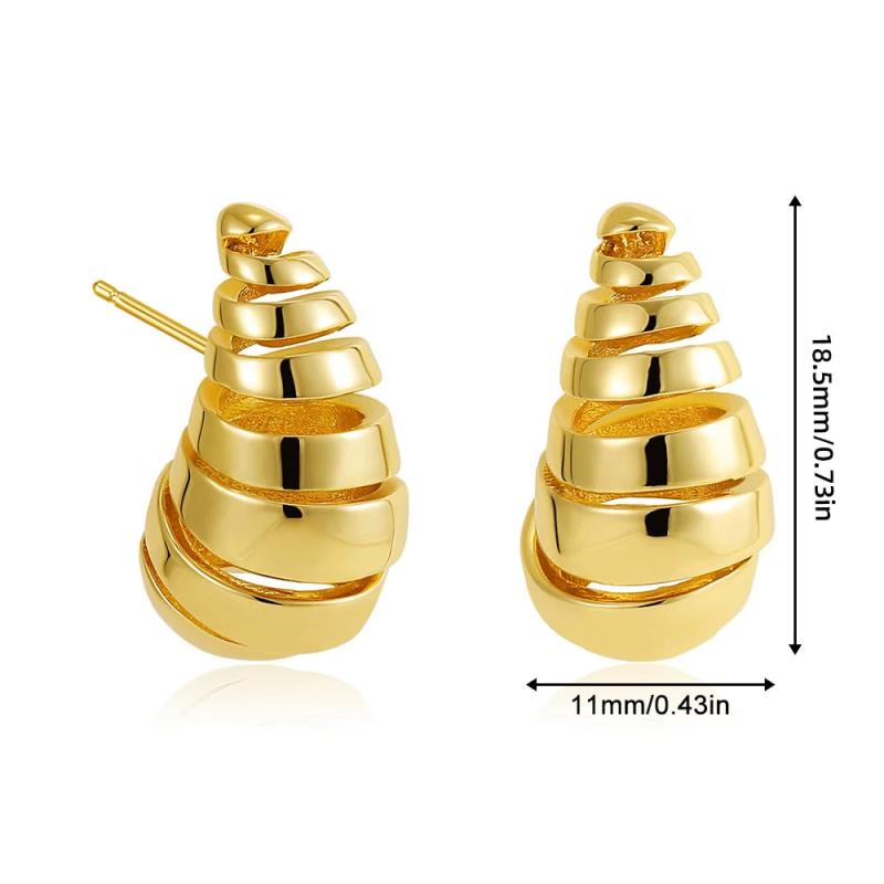 Chunky Water Drop Earrings for Women