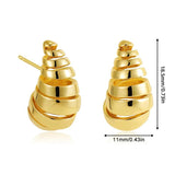 Chunky Water Drop Earrings for Women