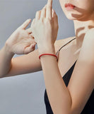 925 Sterling Silver Braided Bracelet Four Colors DIY Jewelry