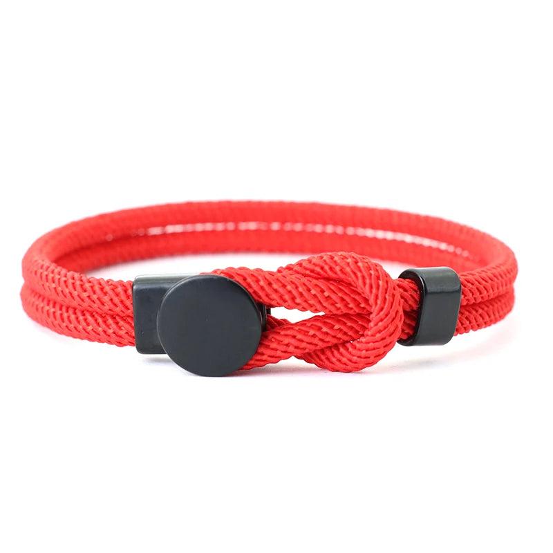 Men Rope Bracelet Double Layer Red Thread Pulseria Gift For Him Accessories