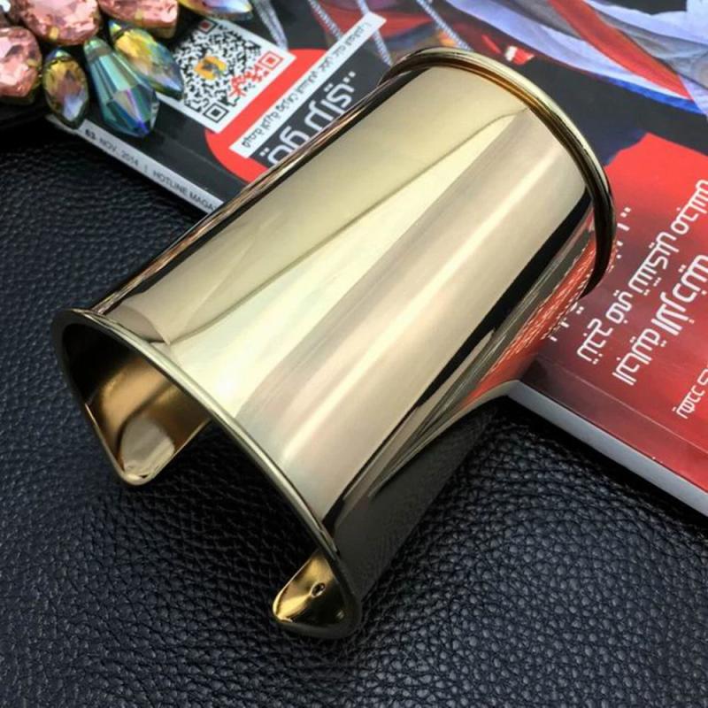 Punk Metal Cuff Bracelets for Women Statement Opened Alloy Bangle